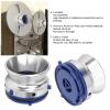 1 Pair Nab Hub Adapters, 10 Inch Opener Polished Aluminium Nab Hub Device, Universal Loading Device for Reel to Reel Tapes, for , for Akai, for Teac (Silver) view 3