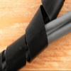 Secure 1 1/4 Inch Black Polyethylene Spiral Wrap - 50 Feet view 2