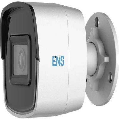 ENS SIP44B4V/28-H2 Network IP Bullet Camera; 4MP Resolution; 2.8mm Fixed Lens; Night Vision; True WDR; Water Resistance IP67; POE; SD Card; White