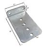 A.A 4 Pack 8" Galvanized L-Type Boat Trailer Bunk Bracket, Heavy Duty view 2
