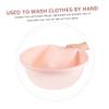 Baby Wash Basin Student Household Plastic Pink Laundry Tub view 3