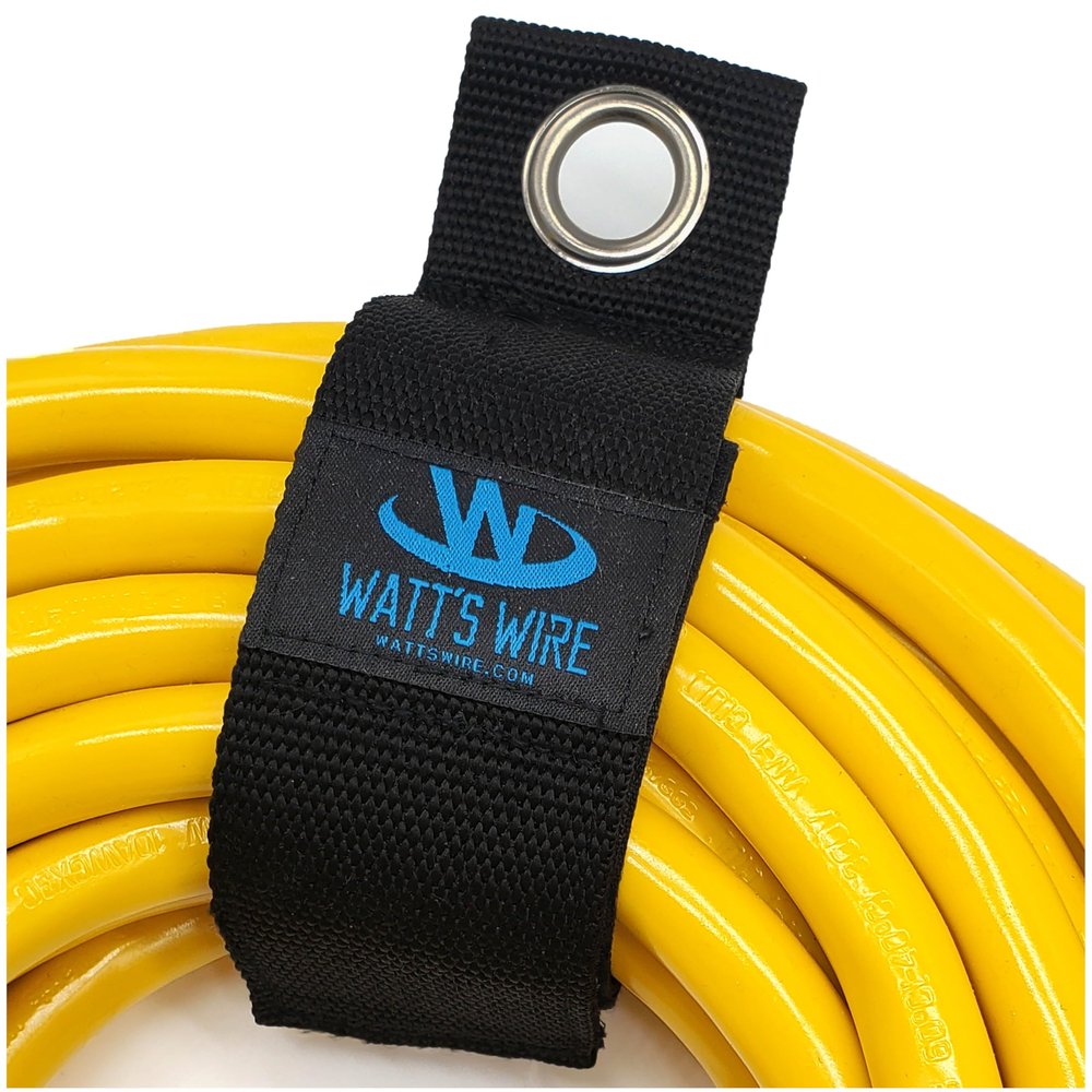 Heavy Duty Storage Straps - Single: Size Medium - Extension Cord Ties - Storage Strap - by Watt's Wire