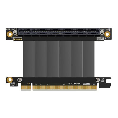 ADTLINK Full Speed 3.0 PCIE X16 Riser Cable Graphics Card Extension Cable PCI Express Riser Extender for GPU 15/30/40/50cm (5cm, R33SR)