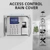 Clear Plastic Time Clock Cover Weatherproof, Time Attandence Machine Rain Cover for Door Keypad Outdoor/Access Control System view 2