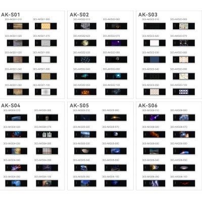 Godox AK-S Full Slide Set Accessories for Godox AK-R21 Camera Flash 60 PCS Transparencies Collection