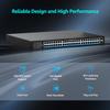 48 Port Gigabit PoE Switch Unmanaged with 48 Port IEEE802.3af/at PoE+@400W, 2 x 1G SFP, NICGIGA 50 Port Network Power Over Ethernet Switch, Desktop/Rackmount view 3