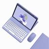 SENLAN iPad Mini 6th Generation 2021 Keyboard Case with Mouse Cute Round Keys with Pencil Holder Magnet Detachable Bluetooth Keyboard for iPad mini6 (iPad mini6, Purple) view 1