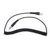 Fumei 5 PIN XLR Jack to U174 Plug Adapter 2M Coiled Cable Compatible with Helicopter Radios and XLR Headsets view 2