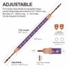 Padwa Lifestyle Purple Flowers Embroidered Camera Strap - Double Layer Cowhide Ends,2" Cotton Vintage Camera Straps, Adjustable Neck & Shoulder Strap for All DSLR Cameras,Great Gift for Photographers view 4