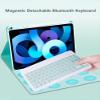 iPad Air2 Pro9.7 iPad5 iPad6 Keyboard Cover Wireless Mouse Detachable Bluetooth Keyboard Built-in Pencil Holder Color Keyboard for iPad 6th/ 5th Gen (iPad 9.7'', Yellow) view 3