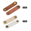 MECCANIXITY Pack of 20 Leather Cable Straps Cord Organizer Cable Ties Portable Cable Management for USB Cable, Headphone Wire, Light Brown/Golden view 3