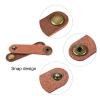 MECCANIXITY Pack of 20 Leather Cable Straps Cord Organizer Cable Ties Portable Cable Management for USB Cable, Headphone Wire, Light Brown/Golden view 4