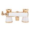 Binocular Opera Glasses Telescope Binoculars 3X25, Mini Theater Glasses Portable with Carry, Compact Theater Binocular with Adjustable Holding Handle Vintage (White) view 4