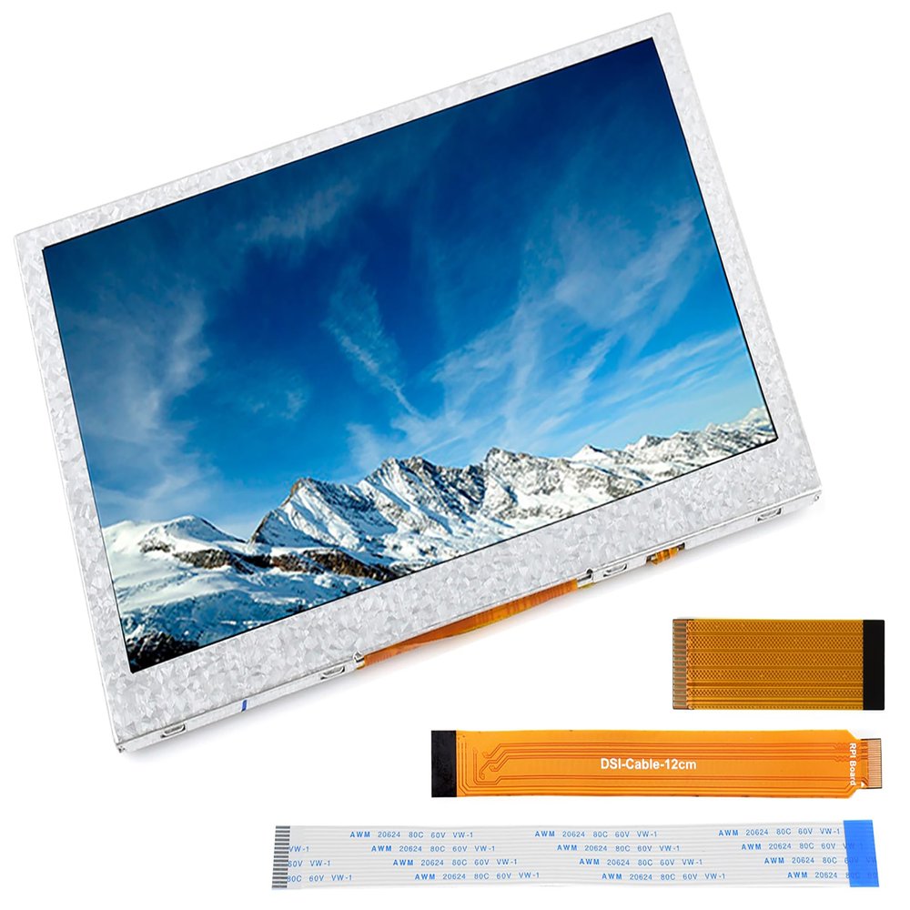 waveshare 4.3inch DSI Display 800 x 480, IPS Screen, Compatible with Raspberry Pi 4B/3B+/3A+/3B/2B/B+/A+, Compute Module3/3+/Compute Module 4 (No Touch)