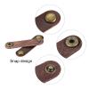 MECCANIXITY Pack of 20 Leather Cable Straps Cord Organizer Cable Ties Portable Cable Management for USB Cable, Headphone Wire, Brown/Golden view 4