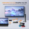 8K HDMI 2.1 Switch 4 in 1 Out, FERRISA 4K@120Hz HDMI Switcher Selector 4 Port with IR Remote Support 8K@60Hz, Auto Switch, HDCP 2.3, HDR 10+, VRR, CEC for Xbox, PS5, Fire Stick, Projector view 3