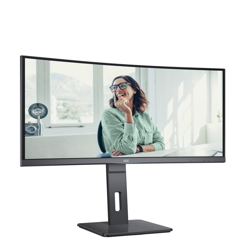 AOC Computer Monitor 86.4 Cm (34") 3440 X 1440 Pixels, W128283344 ((34) 3440 X 1440 Pixels Ultrawide Quad Hd Led Black)