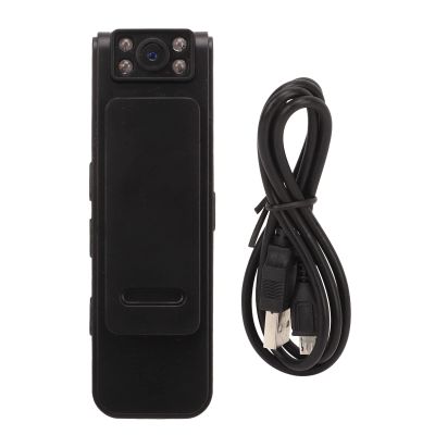 Mini Body Camera, 1080P HD Hidden Camera Clip or Magnetic Absorption Video Recorder Camera, 90 Rotation Lens Small Nanny Cam for Outdoor Hiking, Security Guard