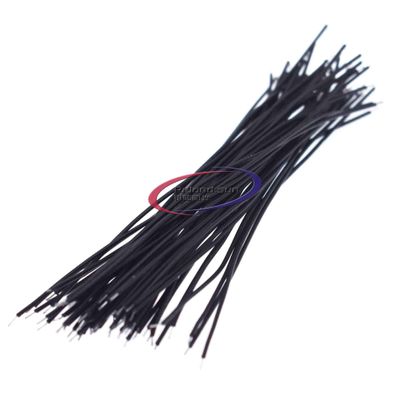 100PCS Breadboard PCB Solder Cable 24AWG 10CM Fly Jumper Wire Cable Conductor Wires 1007 24AWG Connector Wire (Black)