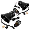 Zone Tech 5 Tone Sound Car Siren Vehicle Horn with Mic PA Speaker System Emergency Audio Amplifier - 60W Emergency Electric Hooter/Ambulance/Traffic Noise 2 Pack view 1