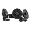 DS18 Car Door Speakers Bundle - 4X 6.5 2-Way Coaxial Speakers with Grills 150 Watts Peak and 4X 2 Tweeter PEI Dome Ferrite 200 Watts Peak 4 Ohms - Replacement Speakers in Car Audio Sound System view 1