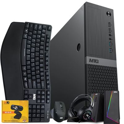 Aurora High Performance Desktop Computer Intel i5-12400F 12th Gen, 16GB Ram, 1TB SSD + 4TB HDD, Wireless Ergonomic Keyboard Mouse, Headphone, Speaker, Webcam, Win 11