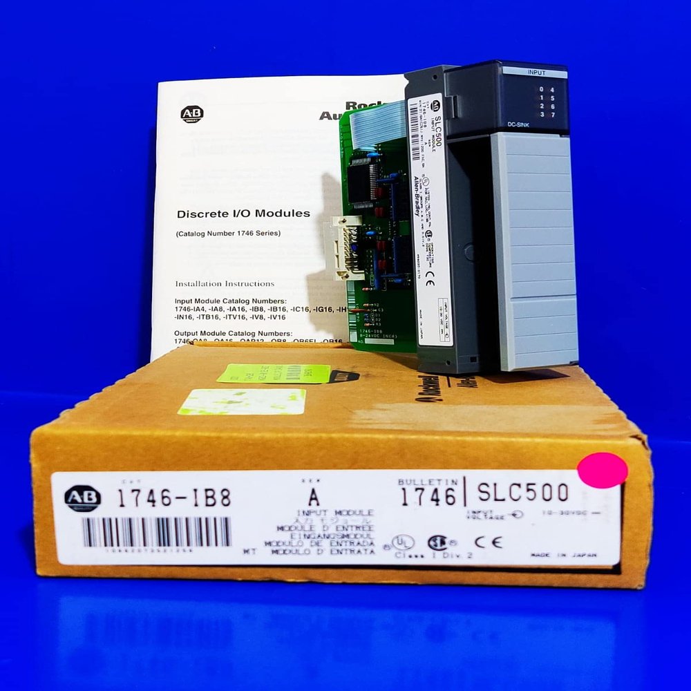 1746-IB8 SLC Digital Input Module Sinking 500 8 Channel 24V DC 1746IB8 1746-1746 PLC Master