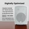 Dual Electronics LU53PW White 3-Way High Performance Outdoor Indoor Speakers DBTMA100 Black Micro Wireless Bluetooth 2 Channel Stereo Class-D Amplifier view 2