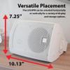 Dual Electronics LU53PW White 3-Way High Performance Outdoor Indoor Speakers DBTMA100 Black Micro Wireless Bluetooth 2 Channel Stereo Class-D Amplifier view 3