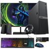 Aurora Gaming Desktop Computer Intel i5 12th Gen, GT 1030 4GB Graphic Card, 16GB RAM, 1TB SSD, MTG 24 Inch Monitor 75hz, RGB Keyboard Mouse, Headphone, Speaker, Webcam, Win 11 Home view 1