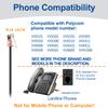 Callez RJ9 Phone Headsets with Microphone Noise Cancelling, Binaural Office Telephone Headsets Work for Polycom VVX411 VVX410 VVX400 VVX500 VVX310 VVX311 VVX350 VVX250 VVX201 VVX101 Landline Phones view 2