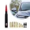 Ajxn 1 PC Car Truck Bullet Antenna, Skull Design Short Antennas, Antenna Replacement Compatible with Ford F150 Wrangler Jeep Chevrolet (Red) view 1