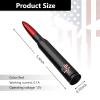 Ajxn 1 PC Car Truck Bullet Antenna, Skull Design Short Antennas, Antenna Replacement Compatible with Ford F150 Wrangler Jeep Chevrolet (Red) view 2