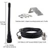 BOOBRIE VHF Marine Antenna 156-163MHz Boat Marine Radio Antenna with PL259 Male Connector 16.4ft RG58 Upgraded Coaxial Cable for Marine Sailboat Yacht Mobile Radio Transceiver view 2