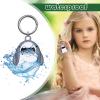 Cute Waterproof Holder Keychain for Air Tag Dog Collar Tracker,Protective Cover for Airtag Key Chain (Shark) view 2
