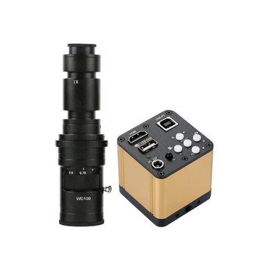 1080P HD HDMI USB Industrial Microscope Camera with Video Recording and 500X C-Mount Lens - Ideal for Welding Repair and Inspection