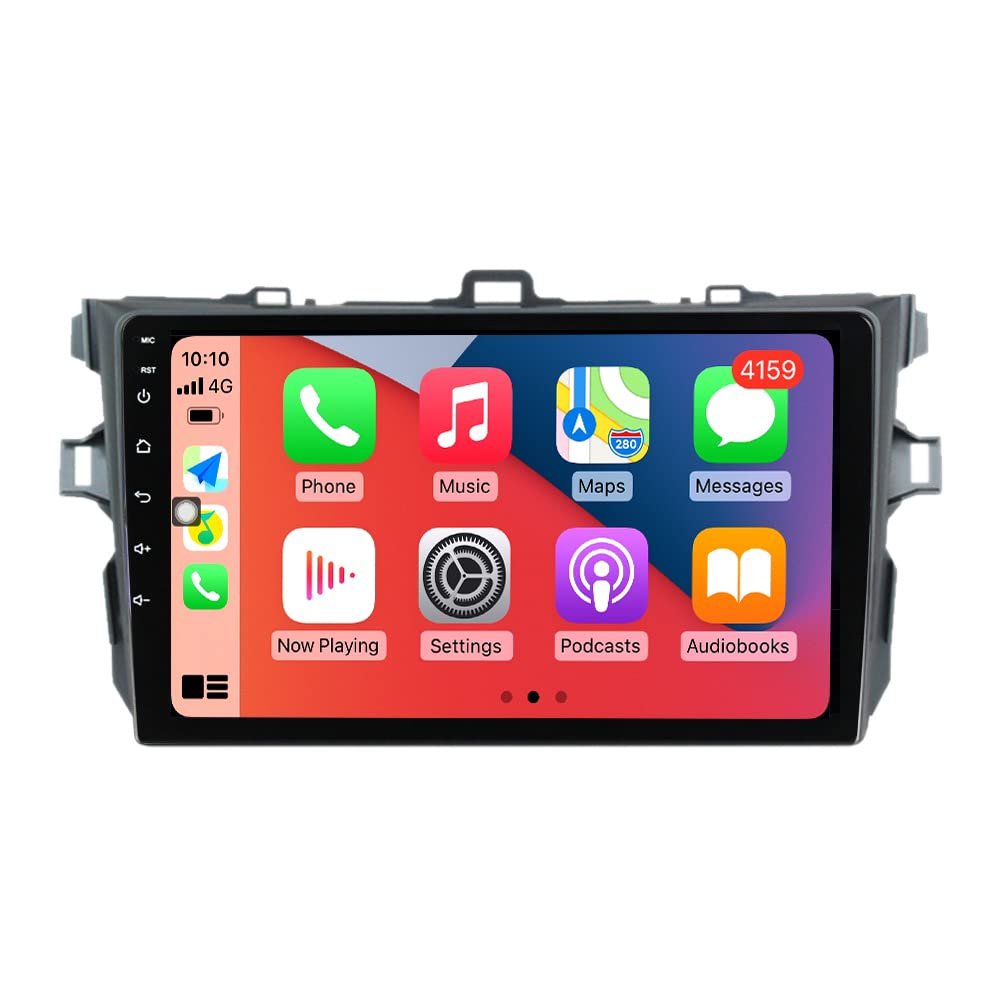 6+128GB 8Core Car Radio Stereo for Toyota Corolla 2006 2007 2008 2009 2010 2011 2012 Dash Kit Car GPS Navigation,9" IPS Touch Screen Head Unit with Car-Play & Android Auto