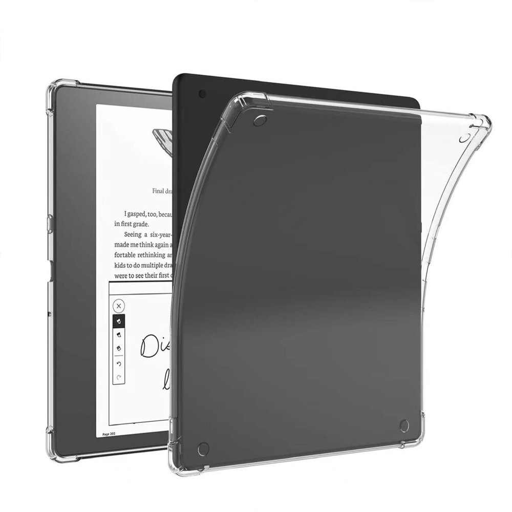 UUcovers for Kindle Scribe 10.2 inch 2022 Release (1st Gen) Clear TPU Back Shockproof Case with Reinforced Corner Slim Lightweight Anti-Yellow Transparent Military Grade Protection Thin Shell, Clear