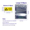 Antistatic Bags ESD Shielding Bag with Anti-Static Labels for Hard Drive SSD HDD Motherboard Video Card RAM Electronic Devices (50pc ziplock 6 * 8 in) view 2