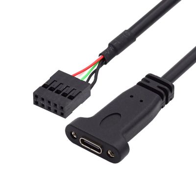 cablecc Single Port USB 3.1 USB-C Type C Female to USB 3.0 19pin Header Motherboard Cable 20cm