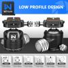 Tripod Head 44mm Low Profile Ball Head, WEYLLAN DH44 360 Degree Metal Panoramic Camera Ball Head Mount with Two Quick Release Plates, Arca Ballhead for Tripod Monopod DSLR Camera Max Load 55lbs/25kg view 3