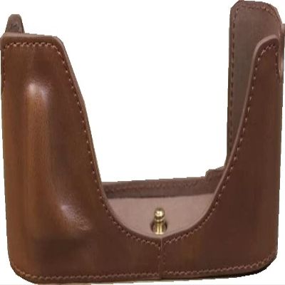 BolinUS Handmade PU Leather Half Camera Cover Bag Leather Case for Leica M240 with Hand Strap (Coffee)