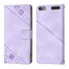 LEMAXELERS Case for iPod Touch 5, iPod Touch 7 Wallet Phone Case with [Credit Card Holder] Indentation Texture PU Flip Leather Phone Case for iPod Touch 5 / Touch 6 Purple YBY view 1