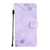 LEMAXELERS Case for iPod Touch 5, iPod Touch 7 Wallet Phone Case with [Credit Card Holder] Indentation Texture PU Flip Leather Phone Case for iPod Touch 5 / Touch 6 Purple YBY view 2