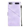 LEMAXELERS Case for iPod Touch 5, iPod Touch 7 Wallet Phone Case with [Credit Card Holder] Indentation Texture PU Flip Leather Phone Case for iPod Touch 5 / Touch 6 Purple YBY view 3