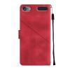 LEMAXELERS Case for iPod Touch 5, iPod Touch 7 Wallet Phone Case with [Credit Card Holder] Indentation Texture PU Flip Leather Phone Case for iPod Touch 5 / Touch 6 Red YBY view 3
