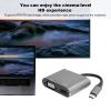 Pilipane Type C to HD Multimedia Interface VGa USB3 0 USB C Docking Station 4in 1 USB C Converter 4K view 3