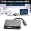 Pilipane Type C to HD Multimedia Interface VGa USB3 0 USB C Docking Station 4in 1 USB C Converter 4K view 4