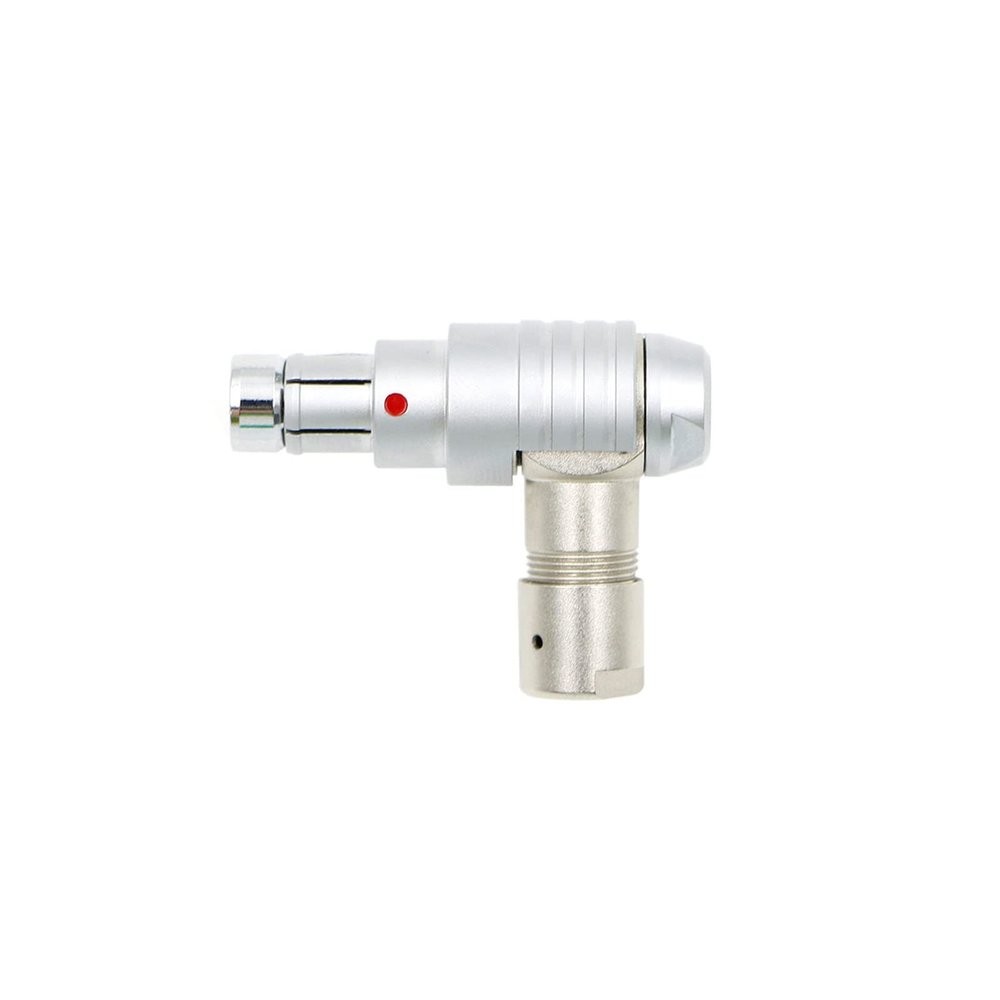 Alvins Cables Fischer 3 Pin Male Right Angle Connector S102 for ARRI Alexa, RED DSMC2, for Sony Venice RS 3 Pin Plug 9 OClock