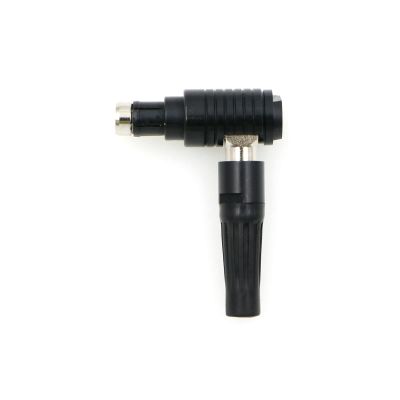 Alvins Cables Fischer 3 Pin Male Connector RS 3 Pin Plug S102 for ARRI Alexa, for Sony Venice, RED DSMC2 Right Angle 12 OClock